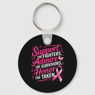 Breast Cancer Awareness Fighters Survivors Honour Key Ring
