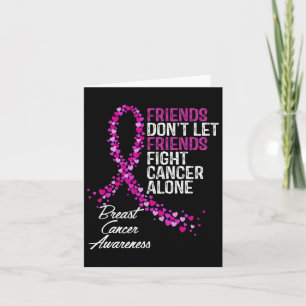 Breast Cancer Awareness Friends Fighter Support Card