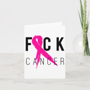 Breast Cancer Awareness Gift Retro Distressed 2 Card