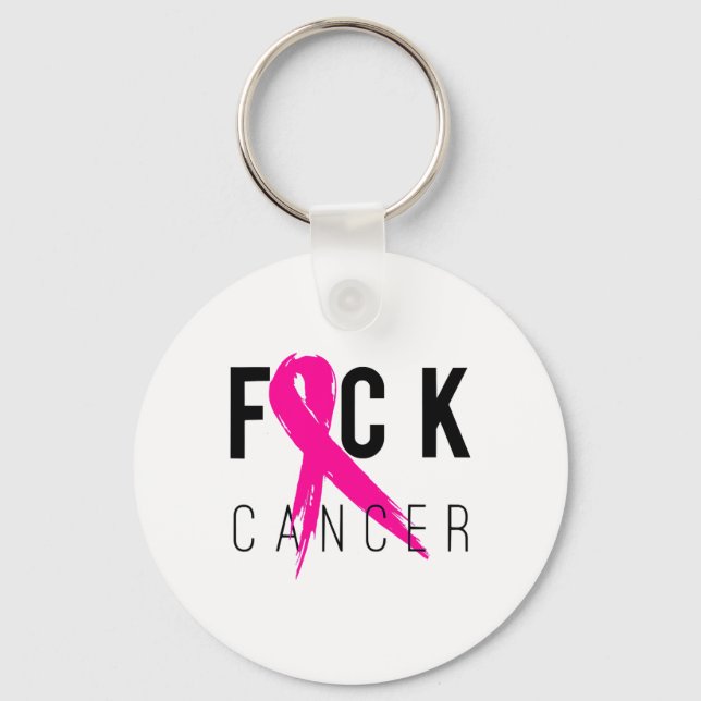 Breast Cancer Awareness Gift Retro Distressed 2  Key Ring (Front)