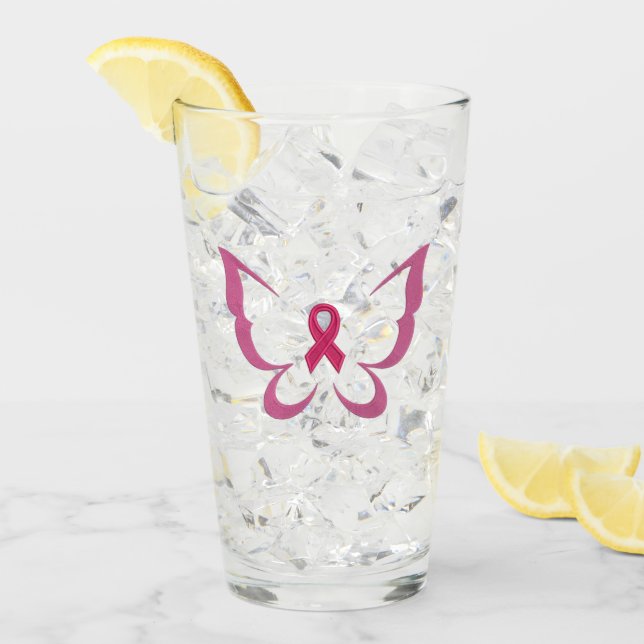 Breast Cancer Awareness Glass (Front Ice)