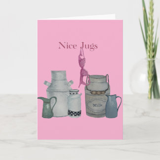 Breast cancer awareness greeting card