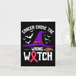 Breast Cancer Awareness Halloween Costume Pink Rib Card