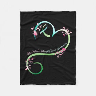 Breast Cancer Awareness Heart Gifts  Fleece Blanket