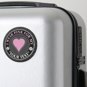 Breast Cancer Awareness Heart I wear Pink For Magnet