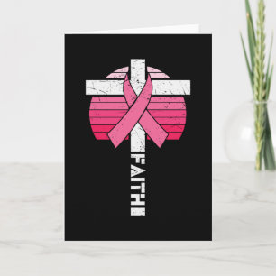 Breast Cancer Awareness Hope Strength Christian Card