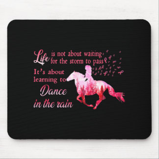 Breast Cancer Awareness Horse Ribbon Pink Gifts Wo Mouse Pad