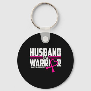 Breast Cancer Awareness Husband Of Warrior Pink Te Key Ring
