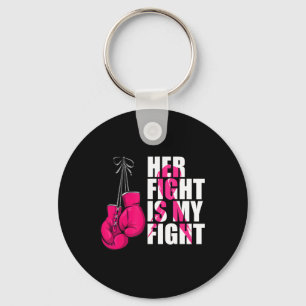 Breast Cancer Awareness Husband Support Squad Key Ring