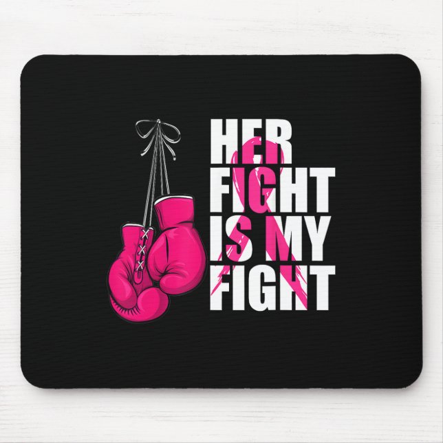 Breast Cancer Awareness Husband Support Squad  Mouse Pad (Front)