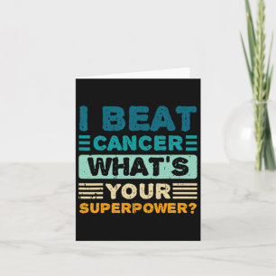 Breast Cancer Awareness I Beat Cancer What's Your  Card