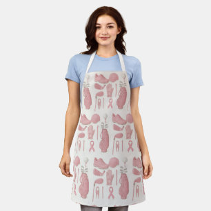 Breast Cancer Awareness in golf themed Apron