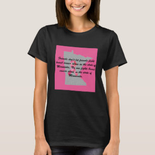 Breast Cancer Awareness in Minnesota T-shirt 