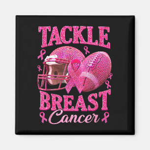 Breast cancer awareness in october wear pink magnet