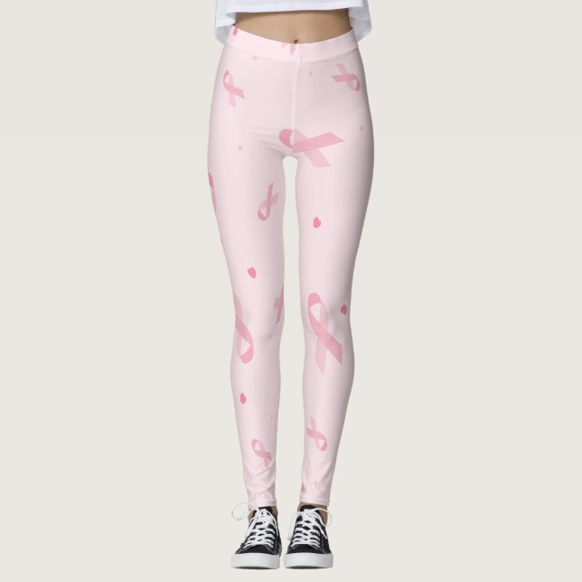 Breast Cancer Awareness Leggings  (Front)
