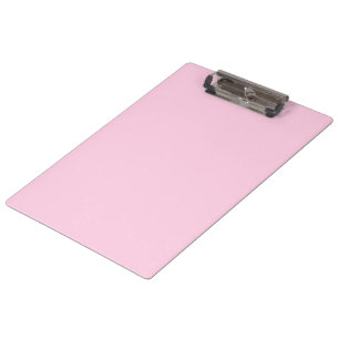 Breast cancer awareness light pink solid colour clipboard