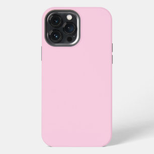 Breast cancer awareness light pink solid colour iPhone 13 pro max case