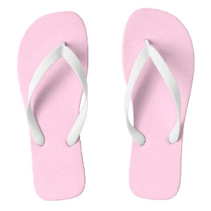 Breast cancer awareness light pink solid colour jandals