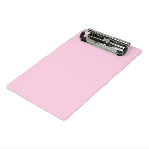 Breast cancer awareness light pink solid colour mini clipboard