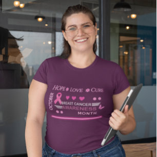 Breast Cancer Awareness Month Design Plus Size T-Shirt