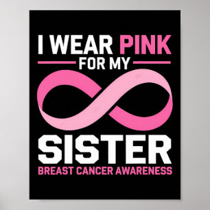 Breast Cancer Awareness Month I Wear Pink For My S Poster