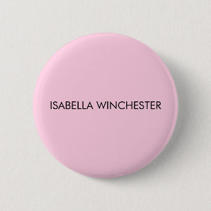 Breast cancer awareness month light pink custom 6 cm round badge