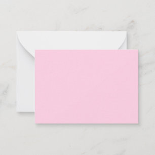 Breast cancer awareness month light pink solid card