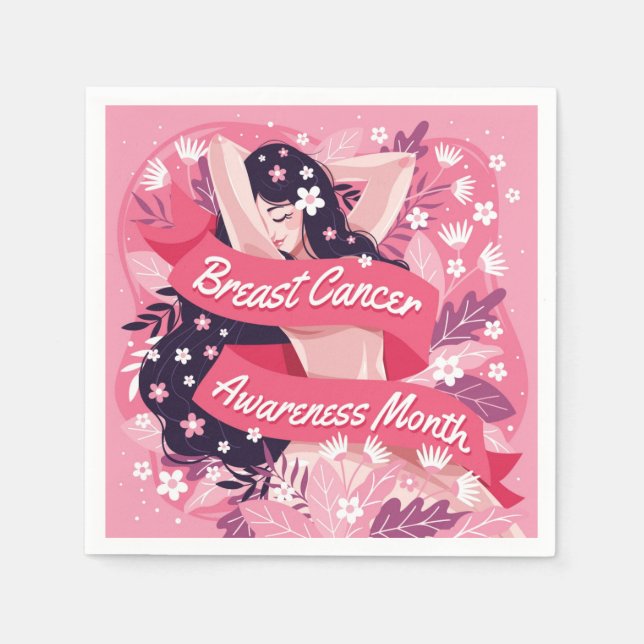 Breast Cancer Awareness Month Napkin (Front)