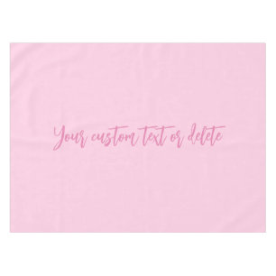Breast cancer awareness month pink custom script tablecloth