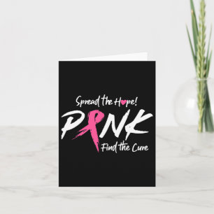 Breast Cancer Awareness Month Spread The Hope Pink Card