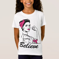 Breast Cancer Awareness Month Women's Believe Pink