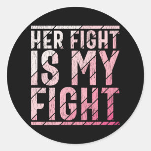 Breast Cancer Awareness Mother Daughter Sister Classic Round Sticker
