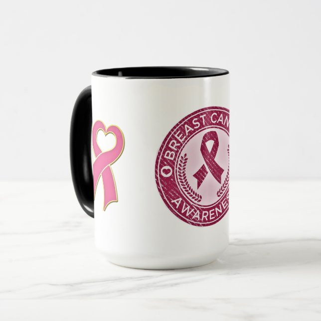 Breast Cancer Awareness Mug (Front Left)