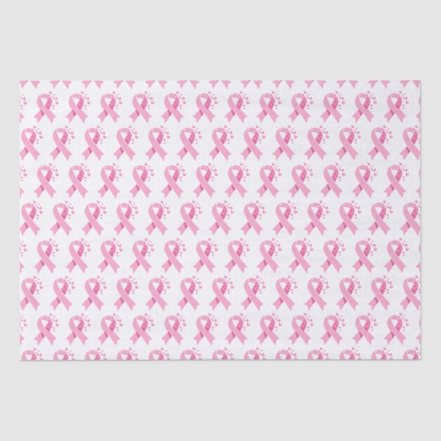 Breast Cancer Awareness Pattern Tissue Paper (Front)