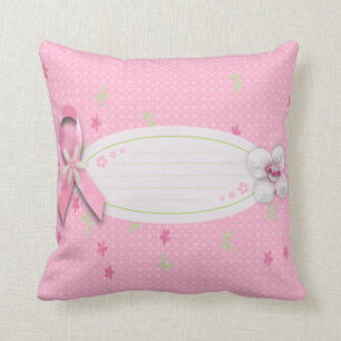 Breast cancer awareness pillow