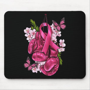 Breast Cancer Awareness Pink Boxing Gloves Pink Ri Mouse Pad