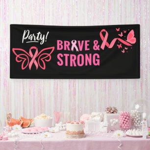 Breast Cancer Awareness pink October Banner