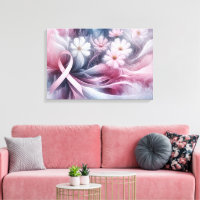 Breast Cancer Awareness Pink Ribbon Abstract