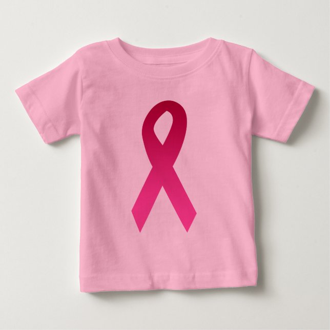 Breast cancer awareness pink ribbon baby T-Shirt (Front)