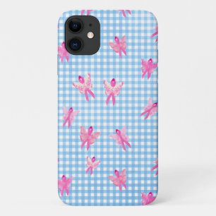 Breast Cancer Awareness pink ribbon butterfly Case-Mate iPhone Case