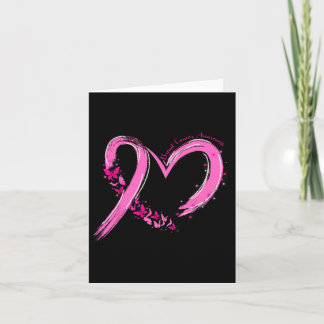Breast Cancer Awareness Pink Ribbon Butterfly Supp Card