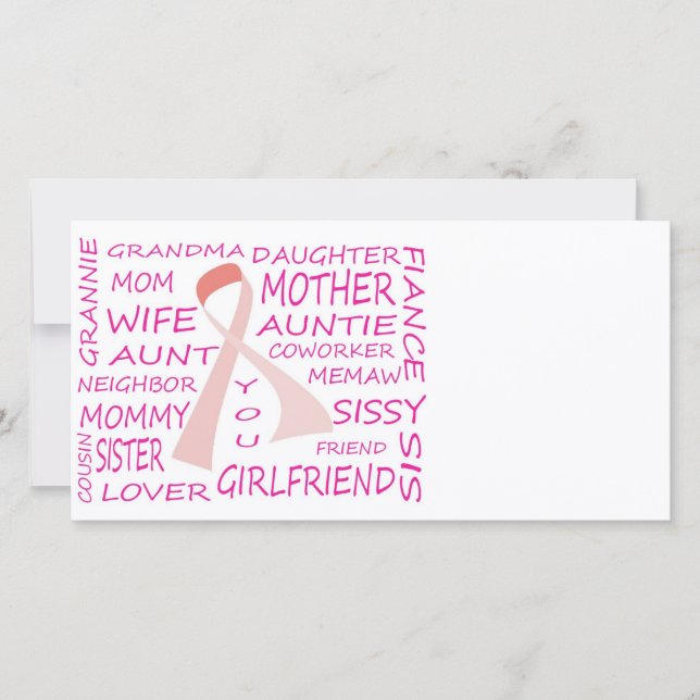 BREAST CANCER AWARENESS PINK RIBBON DESIGN (Front)