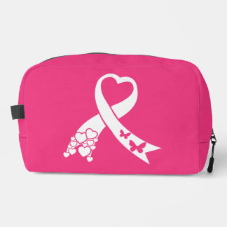 Breast Cancer Awareness Pink Ribbon Dopp Kit