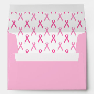Breast Cancer Awareness Pink Ribbon  Envelope