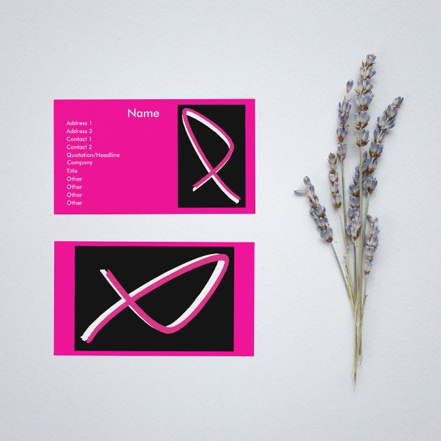 Breast Cancer Awareness Pink Ribbon I Business Card (Creator Uploaded)