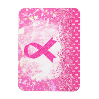 Breast Cancer Awareness Pink Ribbon Magnet