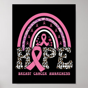 Breast Cancer Awareness Pink Ribbon Month Support Poster