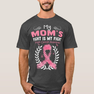Breast Cancer Awareness Pink Ribbon Mum Daughter W T-Shirt
