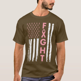 Breast Cancer Awareness Pink Ribbon Mum Women Figh T-Shirt