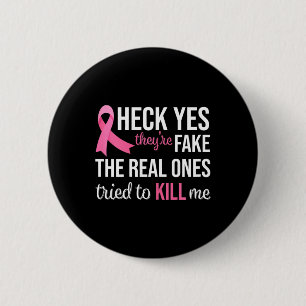 Breast Cancer Awareness Pink Ribbon Mum Women Surv 6 Cm Round Badge